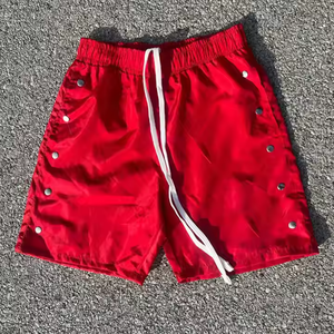 Short de gym imprimé avec logo personnalisé pour homme 100% polyester à séchage rapide respirant Baggy Fit Streetwear pour l'entraînement et les vêtements de sport décontractés - Product Image 2