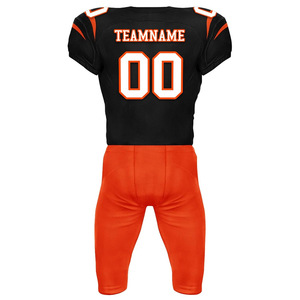 Uniforme de football américain pour équipe adulte en gros, col en V, ajusté, en sergé, uniforme de football américain pour les jeunes - Product Image 3
