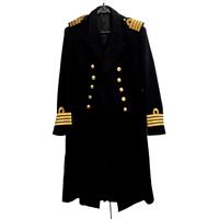 Gorro vintage del uniforme de gala de invierno argentino Desde el 1940 Hecho de tela gruesa inglesa uniforme de color azul intenso