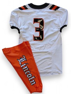 Conjuntos de sarga de aparejos de uniformes de fútbol americano juvenil personalizables con su propio logotipo - Product Image 2