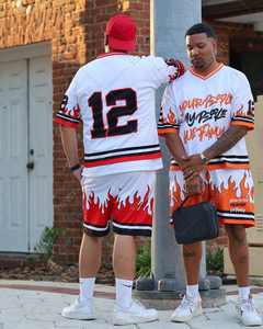 Conjunto de camisetas de fútbol americano juvenil estilo callejero moda impresa personalizada conjunto de camisetas y pantalones cortos de fútbol americano secado rápido - Product Image 2