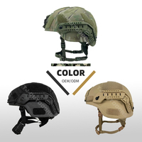 Casque tactique Coyote Brown respirant en aramide III MICH 2000, système modulaire personnalisable, 1,5 kg, protection tactique