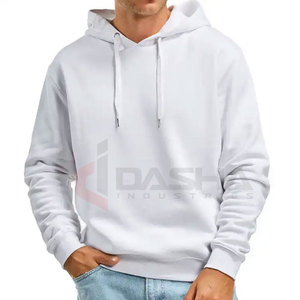Sweat à capuche court surdimensionné avec logo personnalisé 450 GSM poids lourd 100% coton graphique impression bouffante 3D pour hommes sans ficelle hiver hommes - Product Image 1