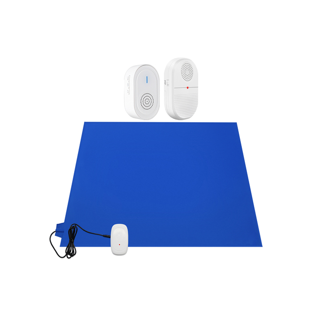 Daytech Portable Wireless Pressure Sensor Bed Pad 0-120db Alert Alarm System IP55 Waterproof for Dementia Outgoing Reminder