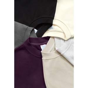 Sweat-shirt à col rond surdimensionné 460G 100% coton, poids lourd, unisexe, style streetwear d'hiver - Product Image 5