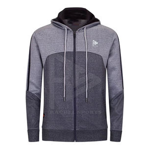 ชุดออกกำลังกายผู้ชายผ้าฝ้าย 100% ระบายอากาศได้ดี คุณภาพสูง ออกแบบโลโก้ได้ตามต้องการ ทรงเข้ารูปทันสมัย มีซิป สวมใส่สบาย รุ่นฮิต - Product Image 4