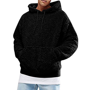 Wholesale Custom Hoodie Wholesale <b>Fleece</b> Thick <b>Men</b> Custom Plain Street Hoodies <b>Sherpa</b> Hoodies for <b>Men</b> - Product Image 6