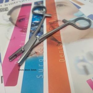 Outils de perçage corporel Pince à ancre cutanée à polissage miroir avec inserts dermiques Source manuelle certifiée chirurgicale CE - Product Image 3