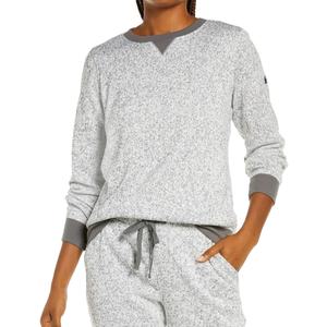 Sudaderas largas de algodón liso para mujer, sudadera de lana con hombros caídos Unisex, sudadera personalizada para mujer, Sudadera de cuello redondo - Product Image 3