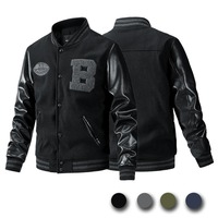 Veste de baseball ample et tendance pour homme, style uniforme de lycée, imperméable, pour l'extérieur et le voyage, collection automne-hiver