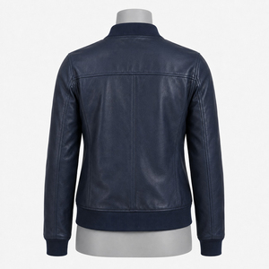 Chaqueta de Cuero Genuino para Mujer, Estilo Motociclista, Invierno, Cómoda, Ajuste Suave, Prenda Exterior Personalizada, Premium y Duradera - Product Image 2