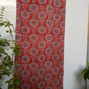 100% grosir kain Harga Murah buatan tangan blok dicetak kain India pakaian pembuatan kain India