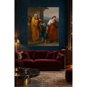 Fida Angelica Kauffman Abraham envoi Hagar et Ishmaël à la campagne - Impression sur toile - Product Image 5