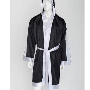 Bata de boxeo de satén ligera 2026 con capucha Fabricante de ropa deportiva OEM para boxeo y MMA - Product Image 3