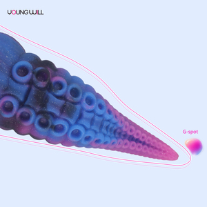 Young Will Unisex Giant Monster Liquid Silicone Anal Plugs Mixed Color Octopus Shaped Harem Expanders Dildos Soft for Adult Use - Product Image 1