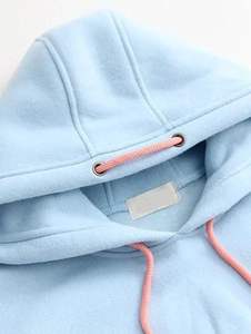 OEM Unisex 100% Cotton Men <b>Hoodie</b> Set Sweatshirt 100 Cotton Long Sleeve Printed <b>Oversize</b> Pullover Hoodies Wholesale <b>Black</b> - Product Image 3