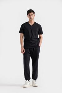 T-shirt à manches courtes pour hommes Anti-rides solide coupe ample Style Hip Hop pour le sport Fitness course à pied décontractée - Product Image 6