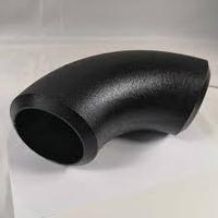 Pipa Fitting 90 derajat tekanan tinggi SCH40 siku baja karbon Las 1/2 inci untuk minyak, Gas, uap, sistem pipa industri