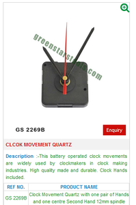 Cuarzo GS 2269b Movimiento de reloj de acero para herramientas de joyería Herramientas de joyería de acero inoxidable - Product Image 2