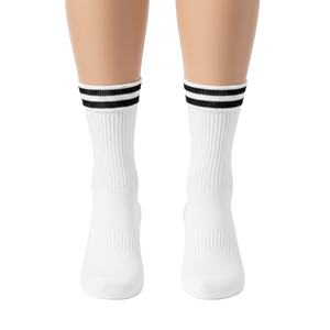 Chaussettes de sport de tennis personnalisées de qualité pour hommes et femmes, chaussettes de tennis antibactériennes en tissu éponge pour l'été - Product Image 2