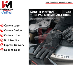 Gants de moto respirants en maille anti-transpiration avec protection des jointures, légers, à doigts complets, unisexes - Product Image 5