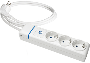 Presa multipla serie ION con 3 prese, cavo da 1,5 m e interruttore (Solera 8013PIL) - Product Image 1