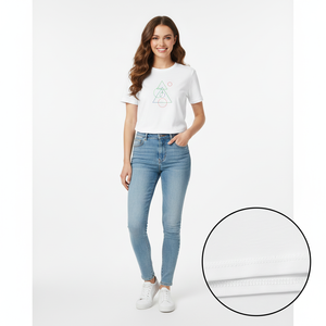 T-shirts pour femmes de qualité supérieure, hauts décontractés à manches courtes, tissu en coton doux, coupe raffinée, mode de vie moderne - Product Image 3