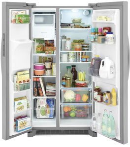 ตู้เย็นเชิงพาณิชย์ Frigid-Aire คุณภาพดีที่สุด ทนทานต่อรอยนิ้วมือ ขนาดมาตรฐาน ความลึก 36 นิ้ว พร้อมเครื่องทำน้ำแข็งและน้ำเย็นสำหรับโรงแรม - Product Image 4