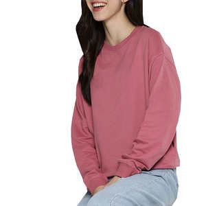 Sudadera con capucha de gran tamaño para mujer, suéter de moda de calle de Color sólido de invierno con logotipo impreso, sudadera de punto para otoño - Product Image 1
