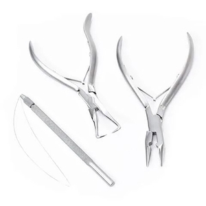 Pinzas de Alta Calidad NOMZI INTERNATIONAL para Extensiones de Cabello con Micro Anillos Dorados, Juego de Herramientas Fáciles de Usar para Salón o en Casa, Personalizable - Product Image 4