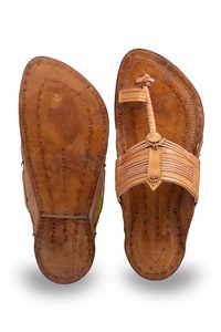 Women's <b>Black</b> Genuine <b>Leather</b> <b>Flip</b> <b>Flops</b> Slippers Handmade Brown Sandals Modern Flat Design Digital Printing MS Handicraft - Product Image 4