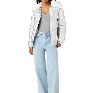 Venta de fábrica Chaqueta de mujer Ropa de invierno de alta calidad Personalizada Venta caliente Diseño de cuello al por mayor Chaquetas de mujer con cremallera completa - Product Image 4