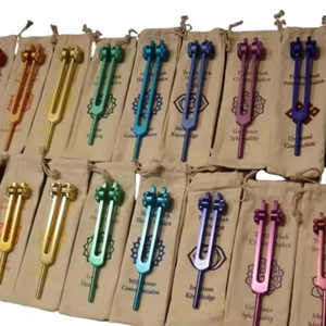 Kit de 34 Diapasones para Solfeggio, Biología Humana y Afinación de Chakras - Vibración Profesional... - Product Image 1