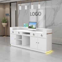 Mobilier de bureau moderne personnalisé bureau de réception pour salon de beauté petit comptoir de réception