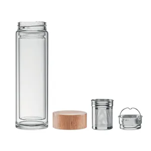 Bottiglia di Vetro Sostenibile Batumi 400ml, Elegante Contenitore in Vetro per Merchandising - Product Image 5