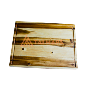 Grande planche à découper de cuisine naturelle écologique de haute qualité en bois de bambou d'acacia de couleur naturelle pour la décoration intérieure - Product Image 2