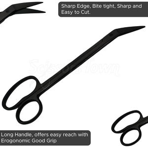 Ciseaux à cuticules en acier inoxydable de qualité professionnelle pour un toilettage précis des ongles et des tâches d'élimination des cuticules - Product Image 3