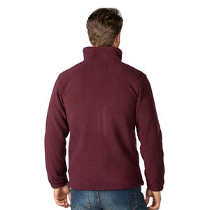 Chaqueta polar de invierno para exteriores para hombre, venta al por mayor, forro polar de poliéster 100%, logotipo impreso bordado personalizado, cremallera completa, tela alta - Product Image 3