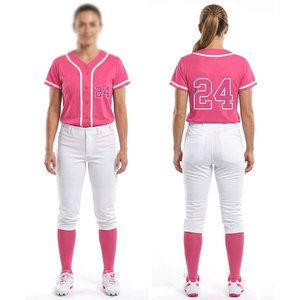 Conjunto Deportivo de Poliéster para Mujer, Cómodo, Uniforme de Softbol, Diseño Transpirable, Fácil Movimiento, Ropa de Entrenamiento en Venta - Product Image 1