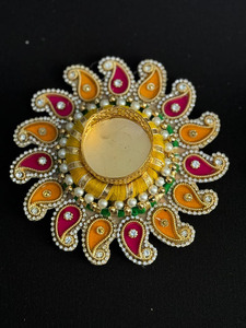 Bougeoir décoratif, bougies chauffe-plat, pots à bougies, lanternes, bougies décoratives, décoration de la maison, décor de temple, Diwali Diyas, mariage - Product Image 2