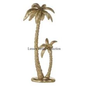 Palmier Conception Or Couleur Objet Et Statue Brillant Poli Maison Accessoires Décoratifs Et Fournisseur Pour La Sculpture À Bas Prix - Product Image 1