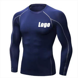 Wholesale <b>BJJ</b> <b>Rashguard</b> Jiu Jitsu No Gi MMA Compression Shirt Custom Design Grappling Training Sportswear for Men - Product Image 1