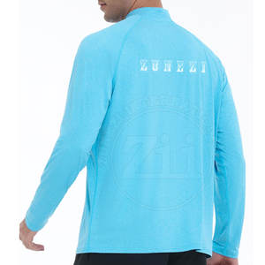 Vêtement à manches longues ajusté, léger, respirant, grande taille, avec fermeture éclair 1/4, personnalisable avec logo, dernier design, vente chaude - Product Image 3