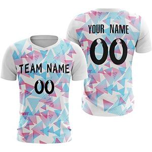 OEM Service Custom Sublimation Polyester Soccer Jersey for Men Adults with Custom Team <b>Name</b> and Sublimated Printing - Product Image 1