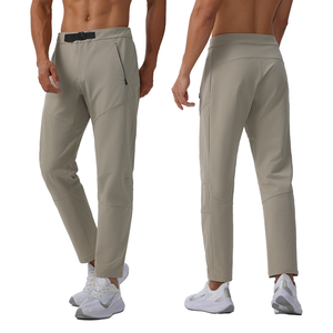 Pantalon de jogging décontracté sportif XL pour homme Pantalon de gym taille moyenne à séchage rapide de haute qualité avec ouverture à glissière et cordon de serrage plat - Product Image 3
