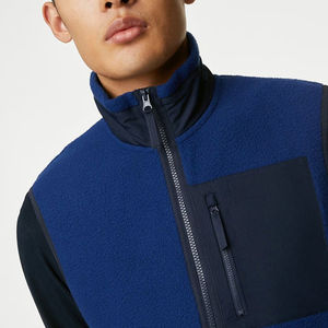 Hot <b>Sale</b> Polyester Pocket Winter New Design Sherpa <b>Fleece</b> Winter Vest <b>Men</b> Custom Printed Warm <b>Gilet</b> for Women's with Custom Logo - Product Image 5