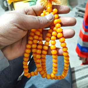 Tasbih Color Ámbar, Rosario Diseñado, Accesorios de Oración, Tasbih al por Mayor con Cuentas de Resina Natural, Cuentas de Oración - Product Image 1