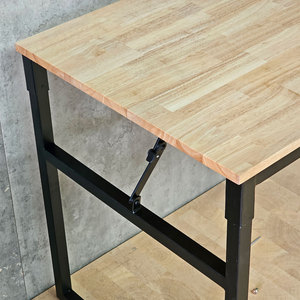 120x60cm Foldable <b>Desk</b> with <b>Folding</b> Legs Made of Rubberwood Model SPD68177 - Product Image 5