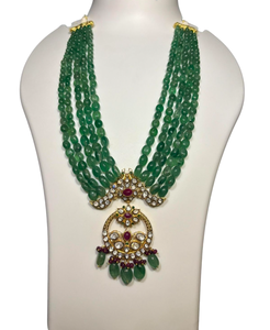 Collar de Polki de Plata de Ley 925 con piedras de moissanita, joyería India elegante para mujeres, ideal para ocasiones especiales, bodas - Product Image 2