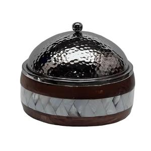 Plat à friture en forme de cône en or mat Style arabe pour les événements de mariage d'hôtel-Prix d'usine direct - Product Image 4